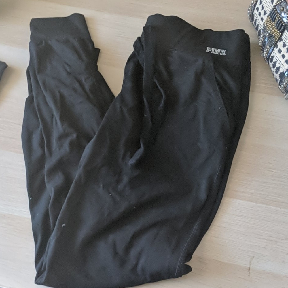 PINK victoria's secret black jogger